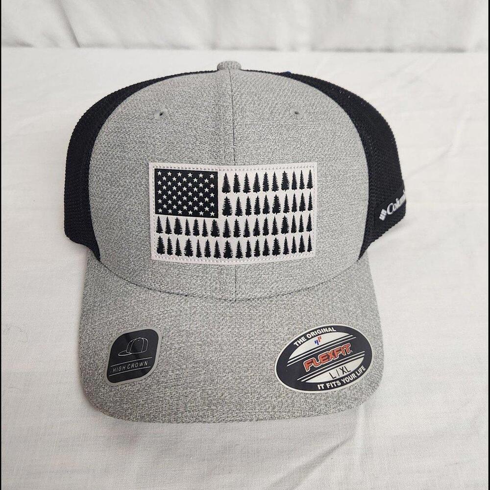 NWT Columbia Tree Flag Mesh Ball Cap L/XL